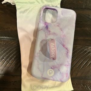 Purple marble Loopy Case